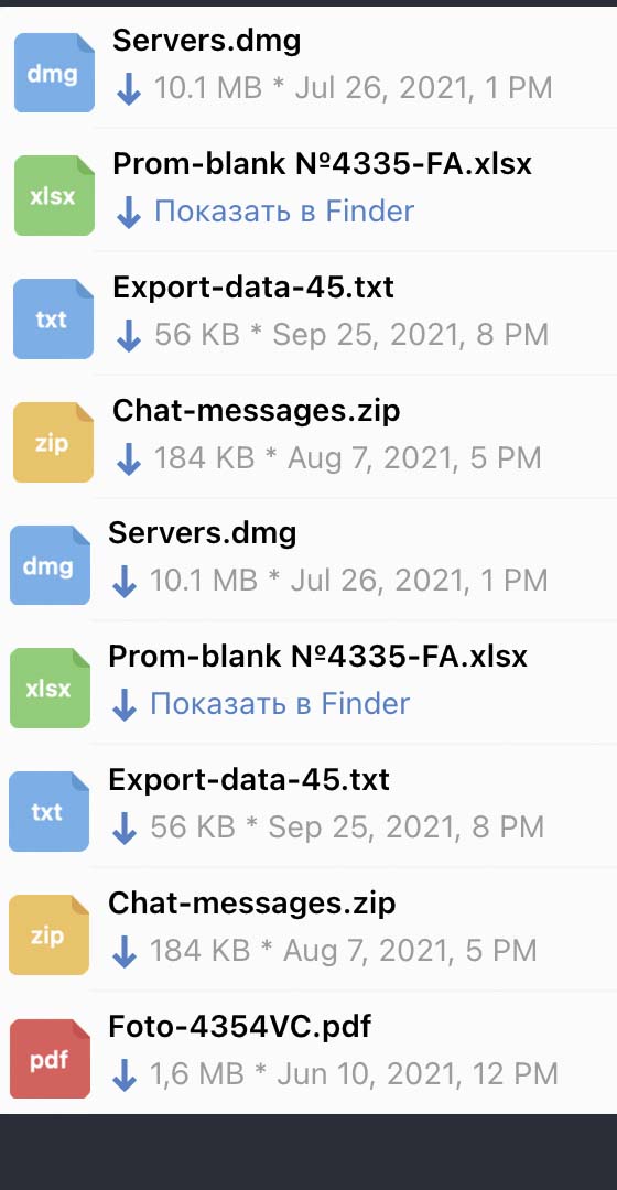 Ver ficheiros da conta de outra pessoa correspondência | Funcionalidades do AppMessenger